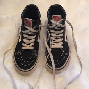 Black high top Vans